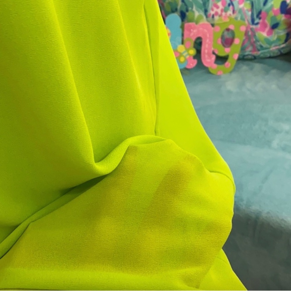 GS Michael Kors Bright Green Sleeveless Summer light weight Top Shirt Tunic Lg - Picture 11 of 13